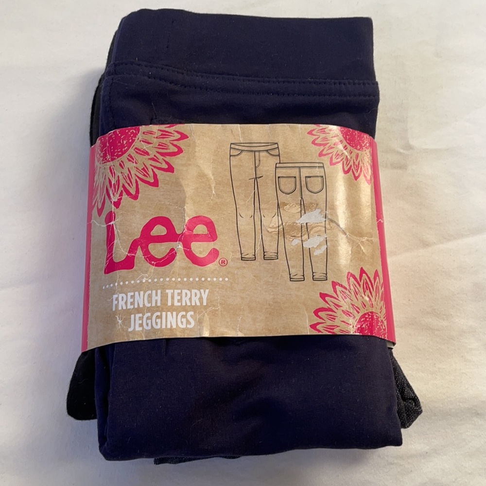 3 pcs Girls French Terry Jeggings by LEE #SIZE 4